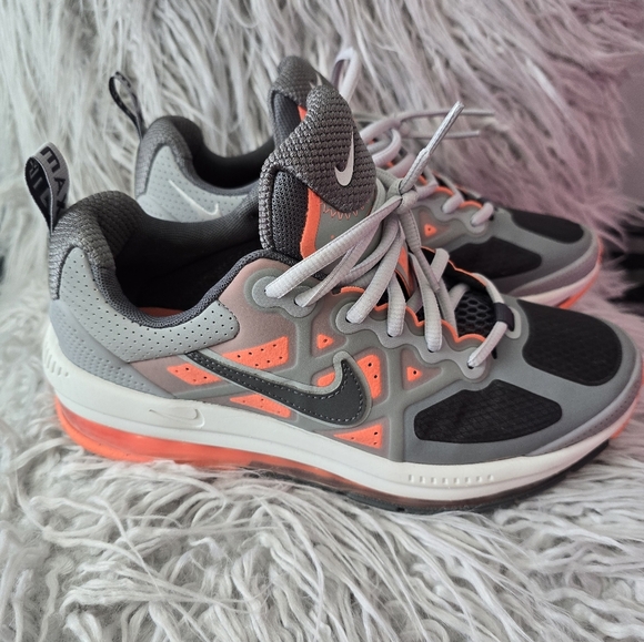 Nike AIR MAX Genome  Gray and Orange Sneakers - Picture 3 of 12